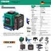 12-Line Green Infrared Laser Level: Wall-Mounted, Floor, Outdoor Automatic Leveling Tool