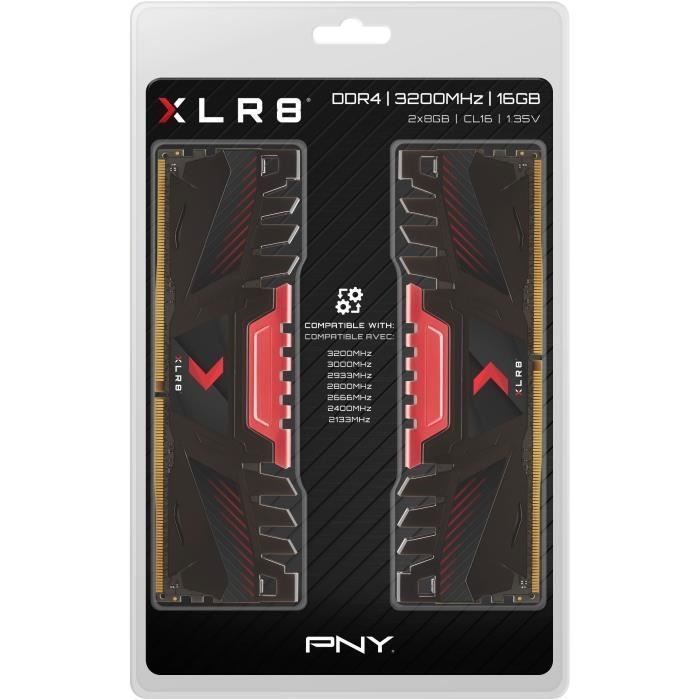 Arbeitsspeicher - PNY - XLR8 Gaming DIMM DDR4 3200MHz 2x8GB - (MD16GK2D4320016AXR)