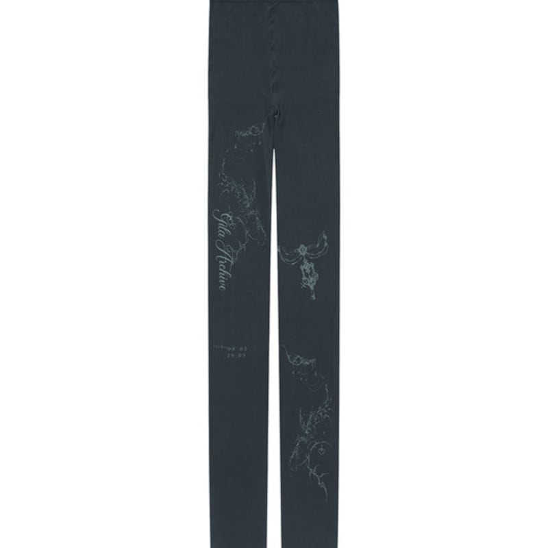 

КОЛГОТКИ С ГРАФИЧНЫМ ПРИНТОМ GILA ARCHIVE_УГОЛЬНЫЙ FREE