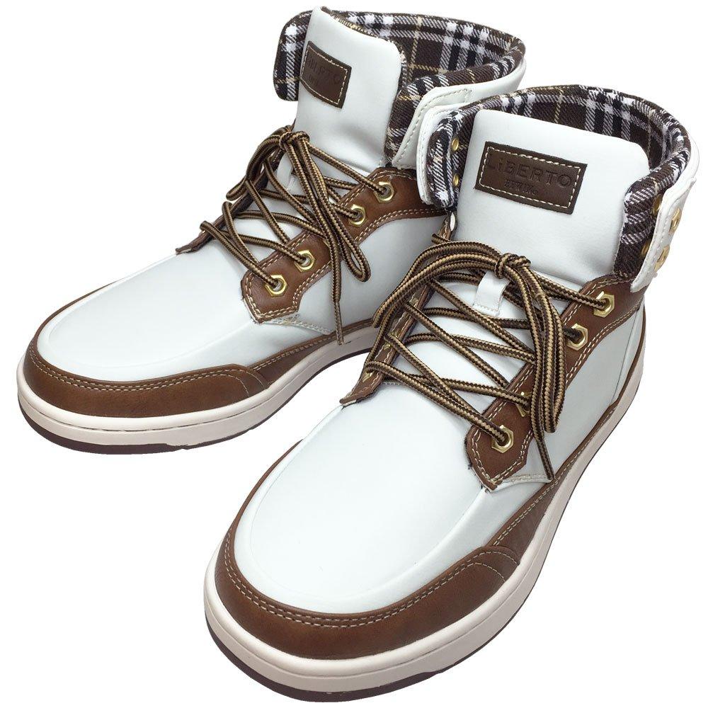 Edwin Waterproof Rain Snow and Sneakers Size Men's Boots, Boots, (White/Camel, 29cm)