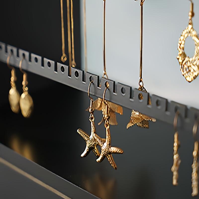 1pc Wooden 5 Tier Stepped Jewellery Stand, Jewellery Stand, Tabletop Earring Organiser Rings Bracelets Necklaces Jewellery Display Stand