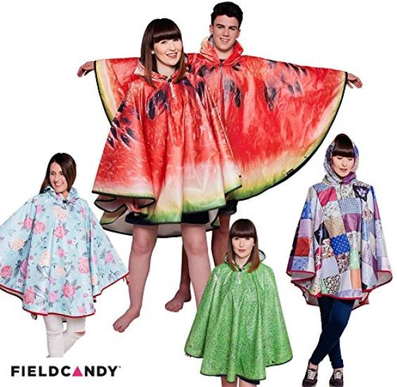 Field Candy Adult Rain Grass Pattern Poncho/Raincoat, [Used]