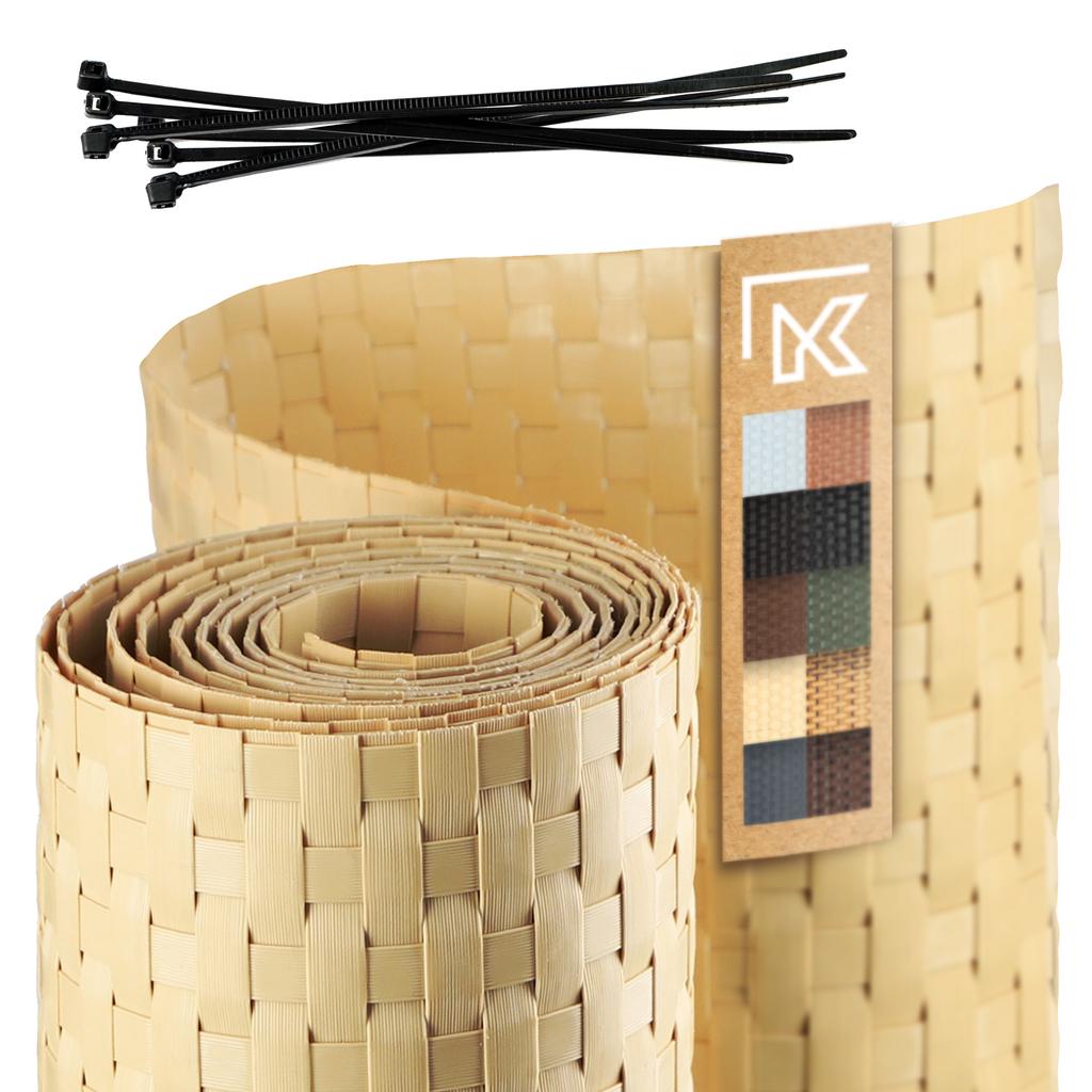 KADAX Fence Tape For Fence Panels 19cm 2.55m Fence Cover