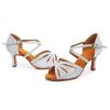 Damen Latin Tango Soft Bottom Ballroom Dance Schuhe mit Absatz 7CM