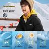Kids Four-Proof Mid-Length Hooded Down Jacket