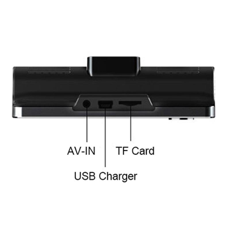 3 Cameras Lens 4.0 Inch Car DVR Camera Recorder FHD 1080P Night Vision Dash Cam Support Rearview Camera