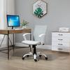 Ergonomic Rocking Office Chair, Swivel Study Chair, Desk Armchair with Adjustable Height in Fabric, 61x61x89-99 cm, Light Grey