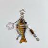 Handmade Fish Keychain Bag Charm Pendant Decoration For Fishing Enthusiasts Souvenir Gifts Jewelry Accessories