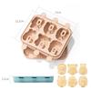 Popsicle Molds BPA Free Silicone 6 Cavity Easy Release Fruit Shaped Ice Cream Maker for Home Summer DIY Ice Snacks
