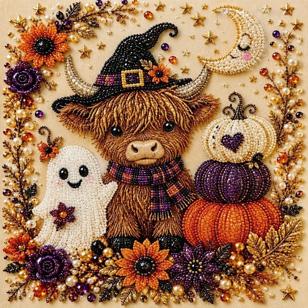 Halloweenowy Motyw Halloweenowy Duch Perłowa Sztuka Zestaw DIY Przyjazne Rękodzieło Malowanie Perłami Biuro