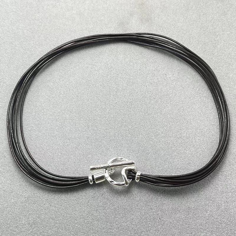 2024 UNOde50 Women s Romantic Leather Cord Necklace - High Quality European & American Fashion Jewelry Gift Bag