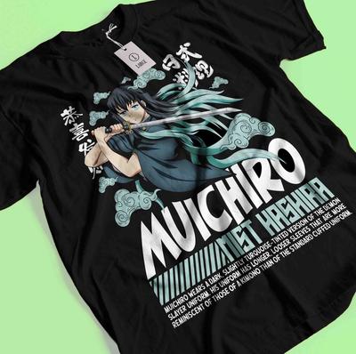 Demon Slayer Shirt Muichiro Tokito Tshirt Zenitsu T-Shirt Muzan Tanjiro Doma Tee