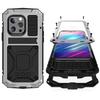 For IPhone 14 Pro Max 14Plus Aluminum Case with Screen Protector Heavy Duty Military Shockproof 14 ProMax Cover Metal Kickstand