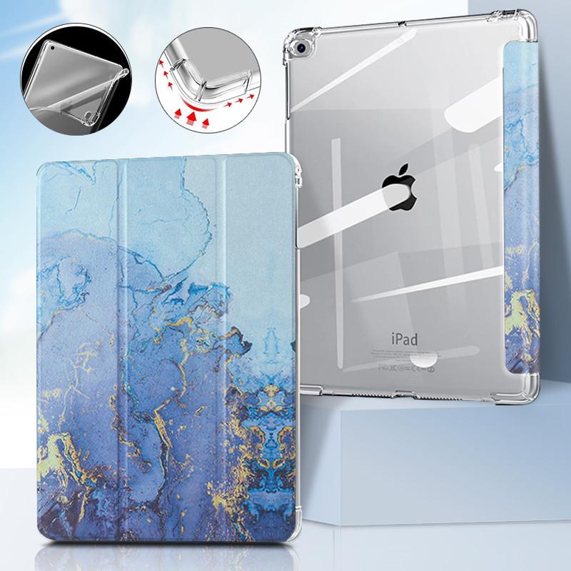 Voor iPad 11 //9.7 5/6e hoes 10.2 9e 7e/8e Marmer Leer Smart Cover voor iPad2 Air 1/2 Mini 1/2/3/4/5/6 pro10.5 hoes 9.7inch Air1 Air2
