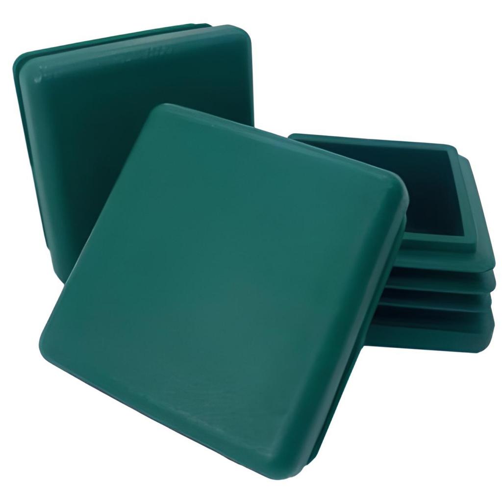 Internal cap for profile post roof 30x30 100 PCS GREEN