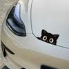 Peeking Black Cat Car Sticker Cute Vinyl Decal for Scratch Camouflage & Window Decoration Funny Waterproof Cat Lover Accessory