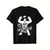 European Sizes Men'S Casual Sasquatch Graphic T-Shirt - "Don't Make Me Go All Sasquatch On You" Design, Soft Cotton, Crew Neck, Short Sleeve