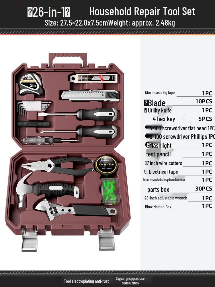 Complete Household Tool Set: Wrenches, Screwdrivers, Pliers, and More
