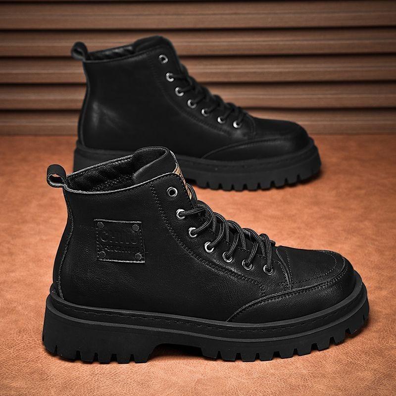 

Martin boots men s autumn leather waterproof sports leather shoes men s retro British outdoor mountaineering tooling boots 44