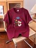 2026 Unisex Bear Print Cotton Summer Short Sleeve Top