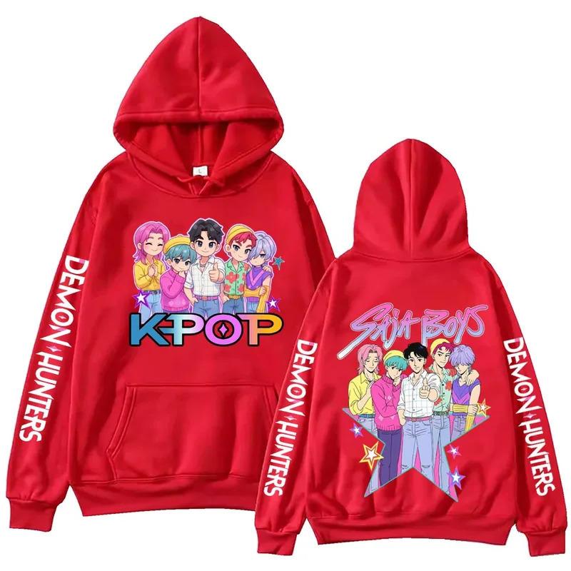 Anime Kpop Demon Hunter Saja Boy Printed Hoodie Men Women Fashion Casual Comfortable Autumn Winter Hoodie