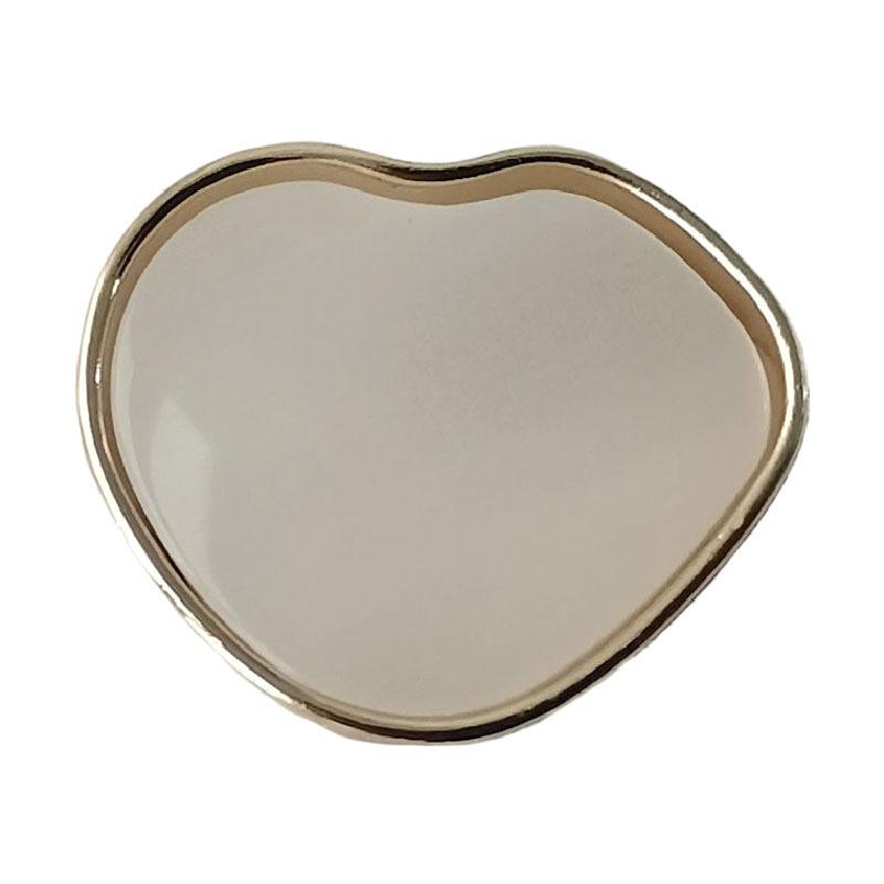 Love Small Buttons Imitation Shell Metal Buttons Knitted Cardigan Sleeve Collar Buttons Small Fragrant Women's Sweater Suit Buttons