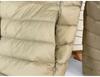 Convertible Round Neck/V-Neck Women's Slim Lightweight Down Jacket - 90% Duck Down, Warm, Packable, Short Outerwear.