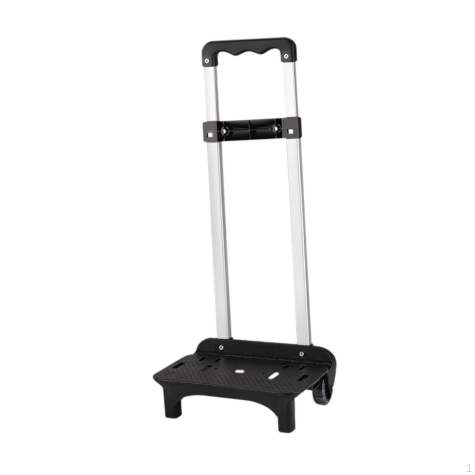 

Складная, с колесами и регулируемой ручкой для путешественников чёрный