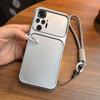 Luxury Big Window Phone Case with Lanyard for Xiaomi Redmi Note 10 Pro 4G Premium Textured Casing