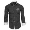 Designer Spring Summer Men's Casual Cotton Linen Solid Color Long Sleeve Shirts Loose Shirts
