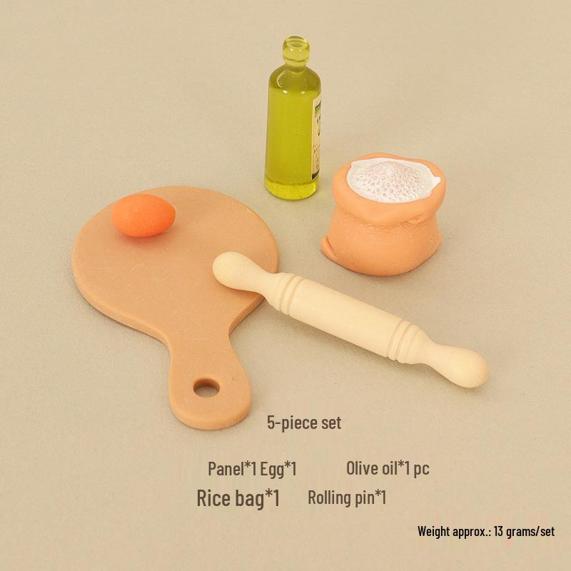 Dollhouse Miniature: Kitchen Flour & Rice Bags Simulation Model Accessories