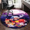 1pz Sonic the Hedgehog Anime Cartoon Design Tappeto Rotondo Tappetino Sedia da Ufficio, Tappeto Antiscivolo per Decorazione Casa, Soggiorno, Camera da Letto