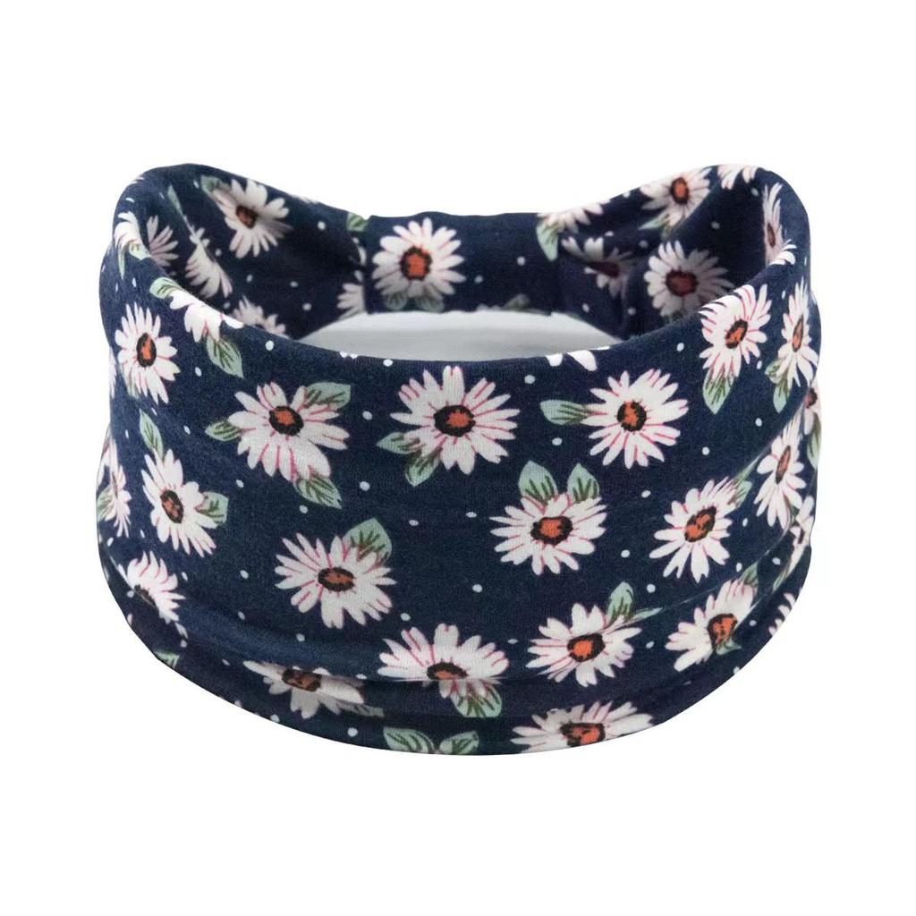 Women's Bohemian Cashew Yoga Headband - Sweat-Absorbing, Elastic Cotton Hair Accessory