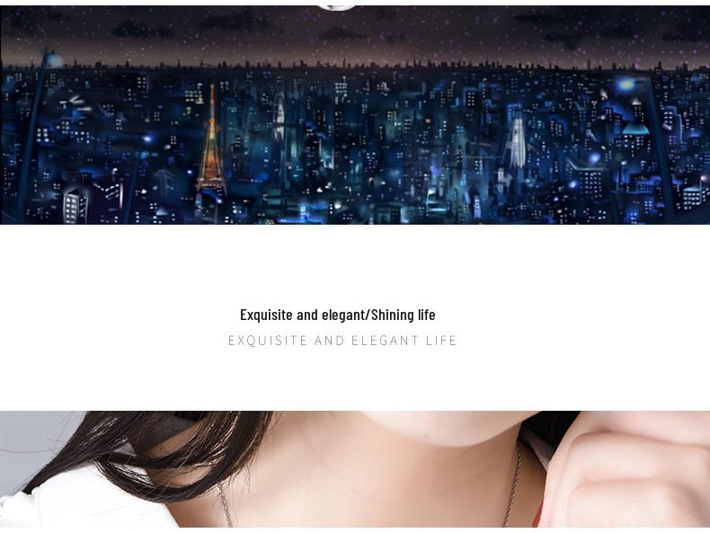 S925 Sterling Silver Cat On Moon Necklace - Cute Korean Style Clavicle Chain for Women