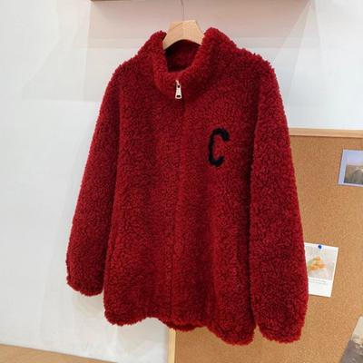Autumn and Winter New Women's Clothing Versatile Velvet Jacket Student Couple Thickened Sweater Women's Loose Top Women's Trend