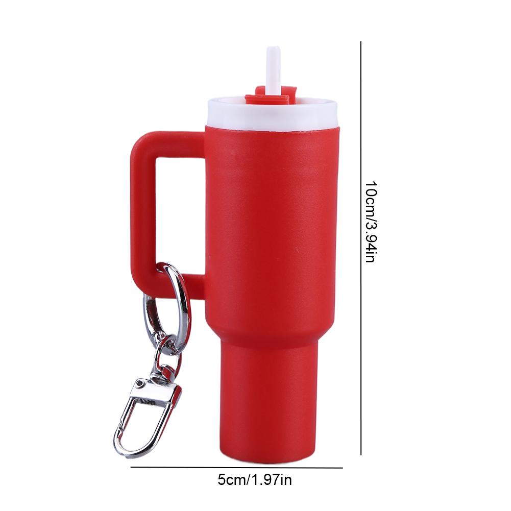 Mini Cup Keychain Lip Balm Keychain Cute Tumbler Key Ring Chapstick Holder Keychain Handbag Charms Key Ring for School Bag