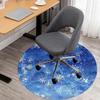 1pc Snowflake Winter Round Chair mat Area Rug - Non-Slip, Floor Mat for Office, Bedroom, and Indoor Decor c1125633