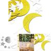 Eid Mubarak Moon Star Banner Stylish Hanging Decor For Ramadan Weddings Birthdays More!