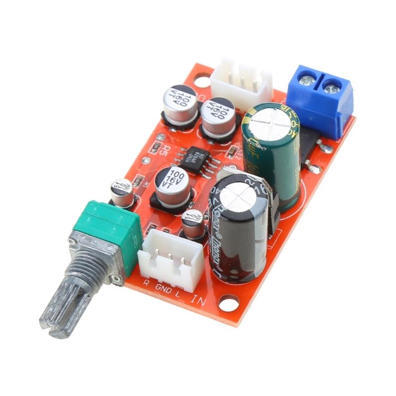 AD828 Stereo Vorverstärker Leistungsverstärker Platine Vorverstärker Modul Stromversorgung DC 8-24V AC 5-16V Mikrofon Vorverstärker