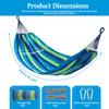 Large Canvas Hammock Portable Outdoor Thickened Camping Hammock with Storage Bag Soft Breathable Travel Swing Chair Hanging Bed
