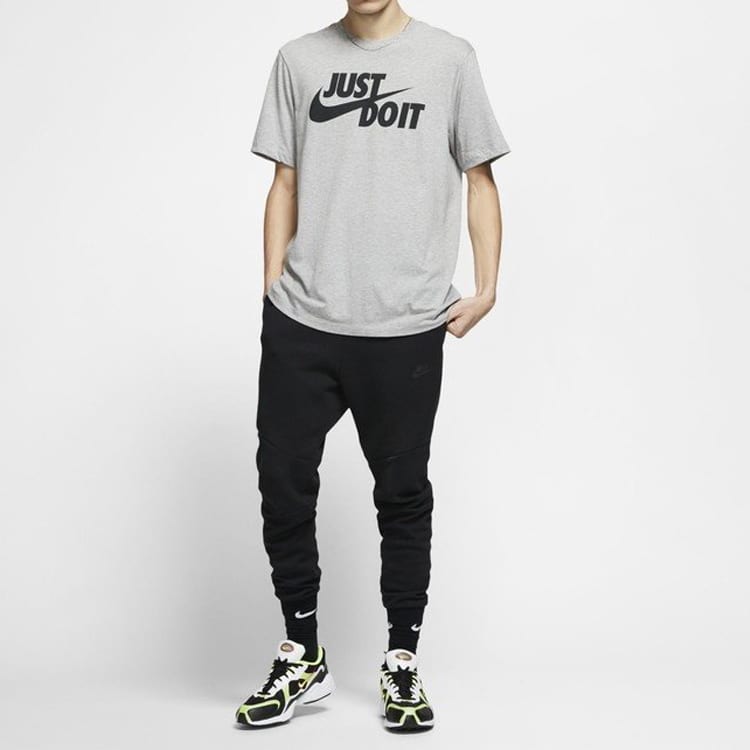 Nike Sportswear JDI T Shirts Men's Dark Gray Crew Neck Moderate Straight Fit AR5007-063