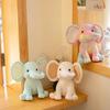 Adorable Cotton Elephant Plush Toys Soft Texture Kawaii Stuffed Animal Soothing Pillow Sleeping Aid Stuffed Animal
