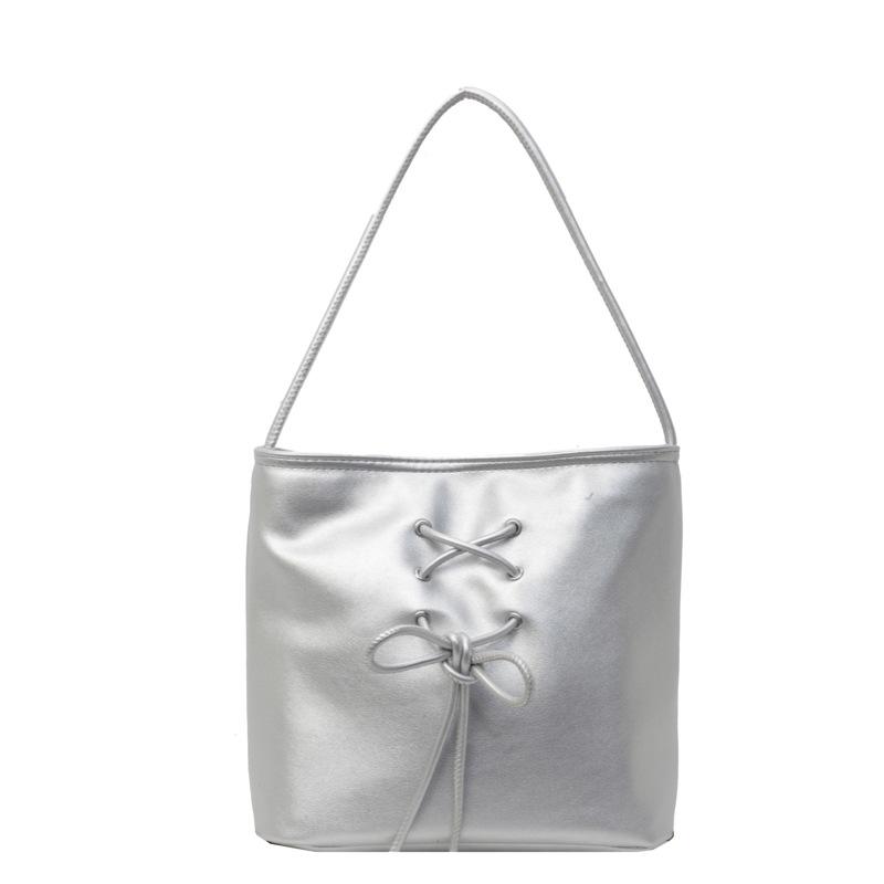 Fashion large-capacity bag women's 2025 spring new versatile high-value shoulder bag premium texture bucket bag women