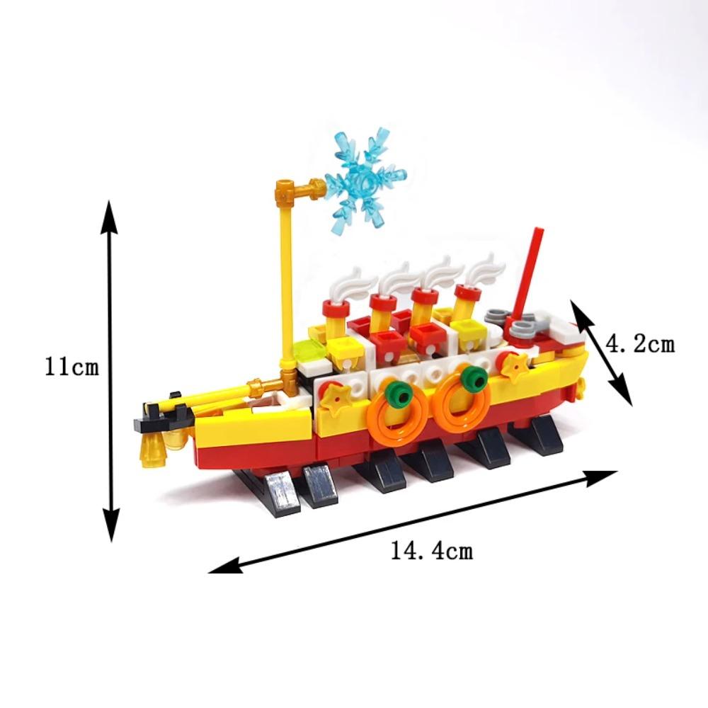 MOC Small Building Block Models, Christmas Themed Ornaments, Christmas Gifts, Sleds, Snowmen, Reindeer, Christmas Trees
