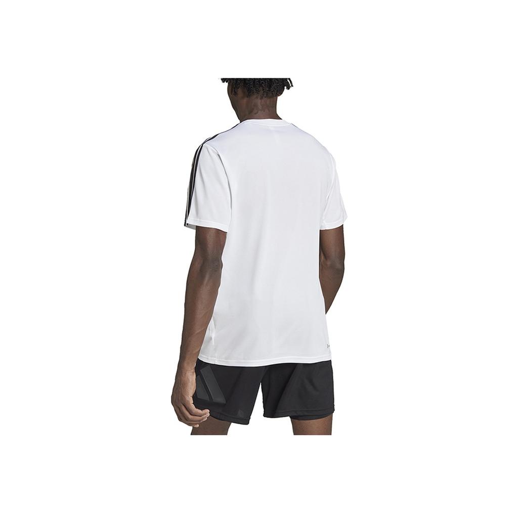 New Adidas 3 Stripes T Shirt Men's White IB8151