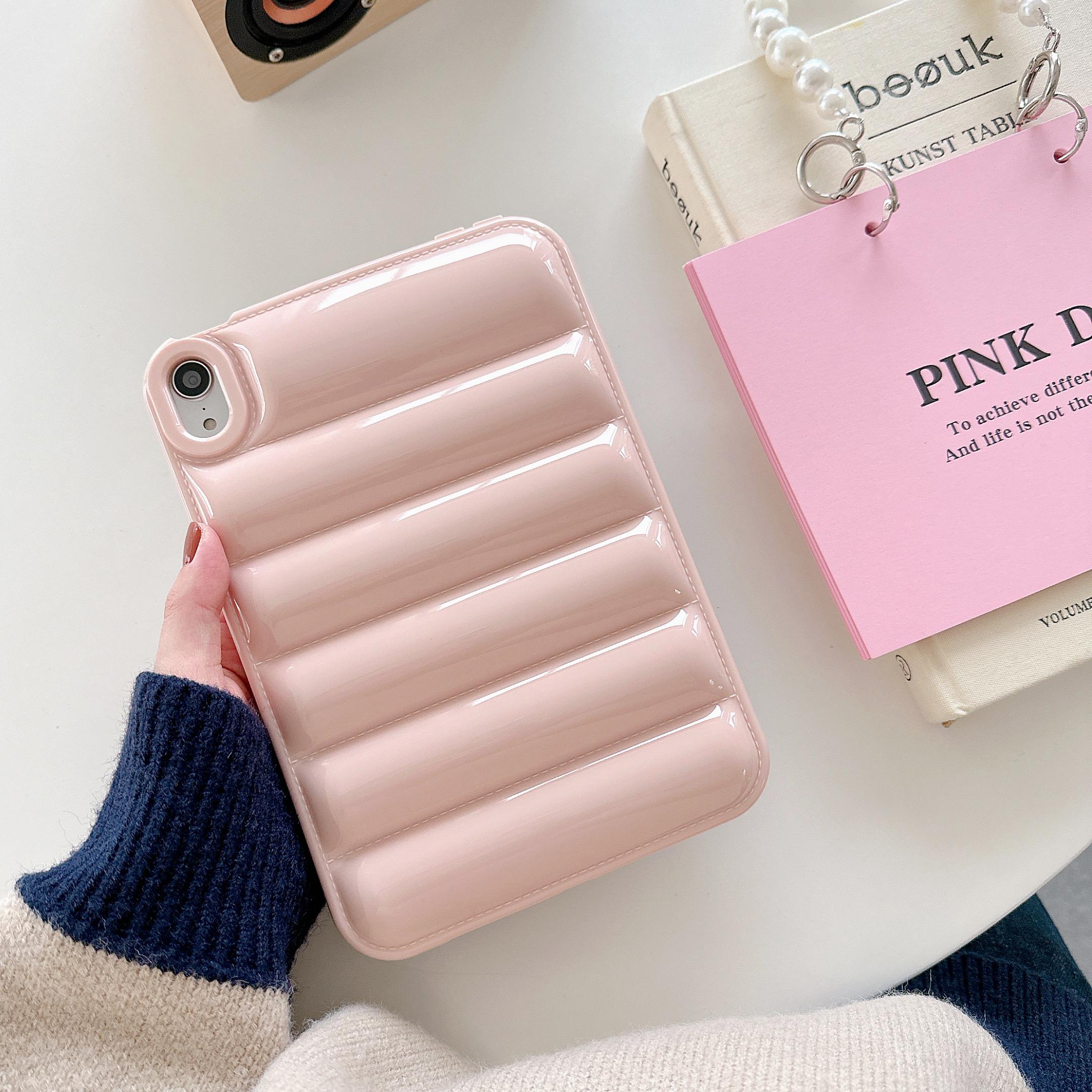 Luxe Donsjas Golf Puffer Tablethoes Voor IPad 9 8 7e Generatie Air Mini 2 3 4 5 6 10.9 Pro 11 A16 Tablethoes Zachte Cover IPad Mini 6 7 8.3in