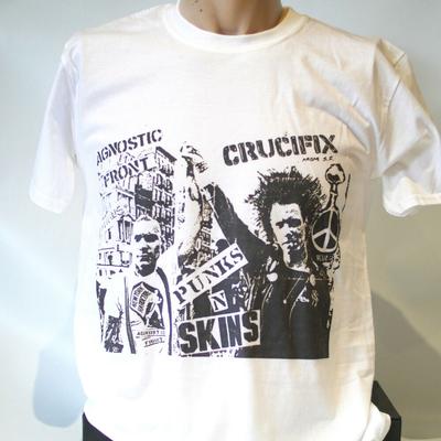 Punk Rock Hardcore Skinheads Unisex T-Shirt Agnostic Front Crucifix