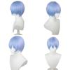 Authentic Eva Ayanami Rei Cosplay Wig With High Temperature Wire Light Blue