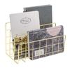 Good-Metal Mesh Desk Organizer Desktop Letter Sorter Mail Tray File Organiser Office Home Bookends Book Holder