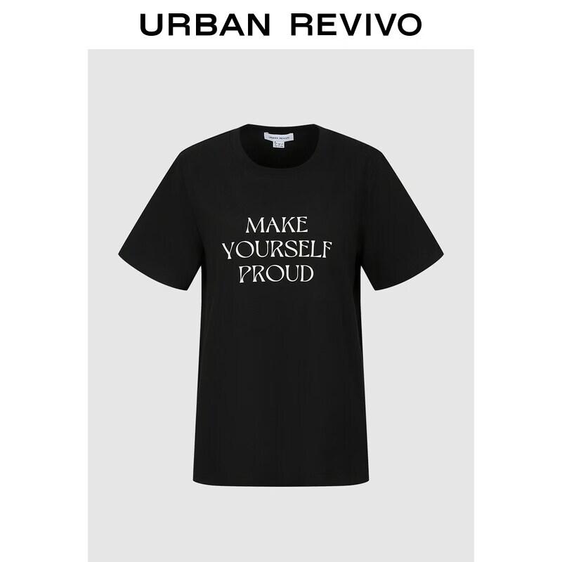 

UR 2026 Letter Print Round Neck T-Shirt L